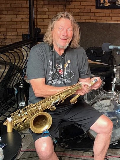 Dan with his sax